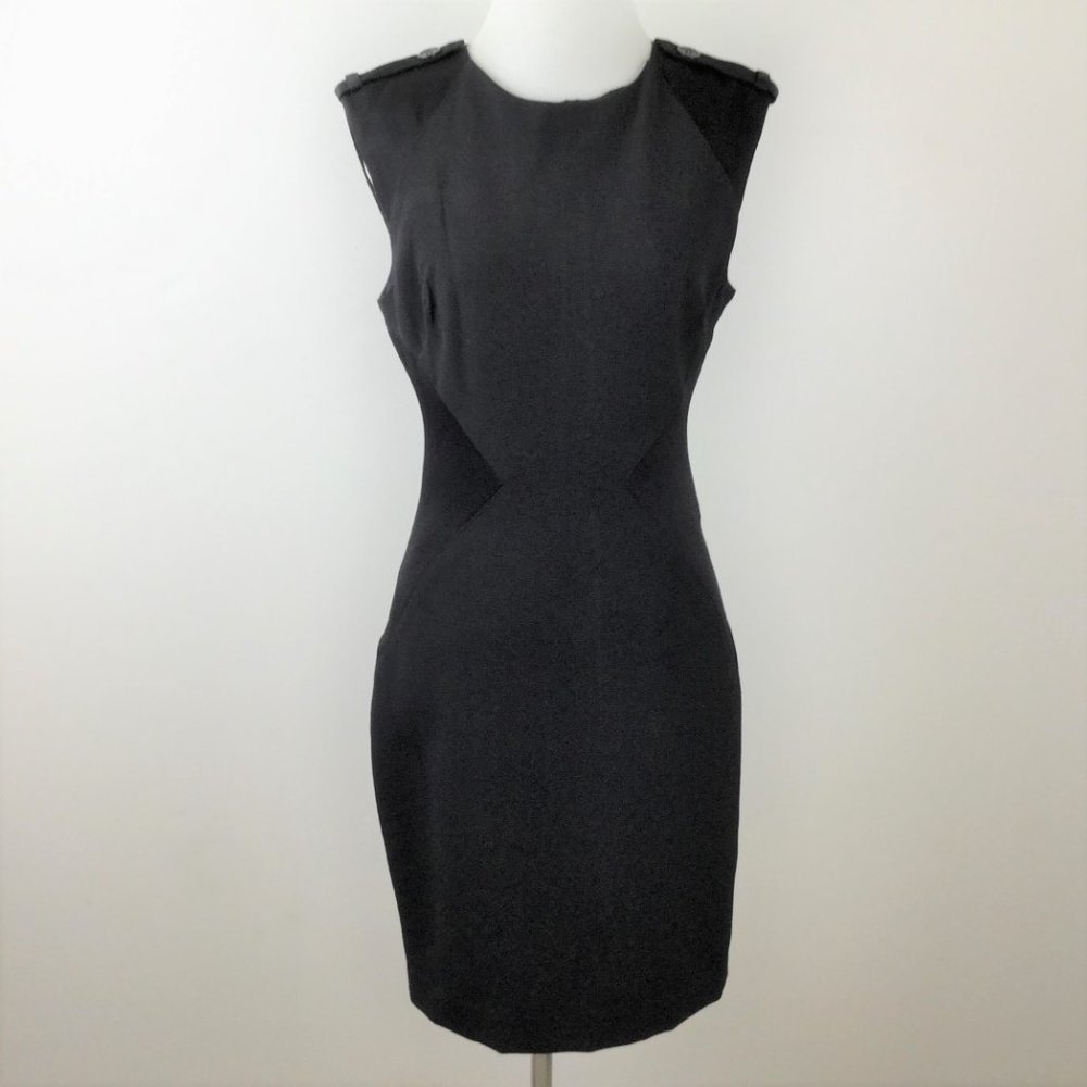 Bebe Black Sheath Dress 4 - Picture 2 of 7